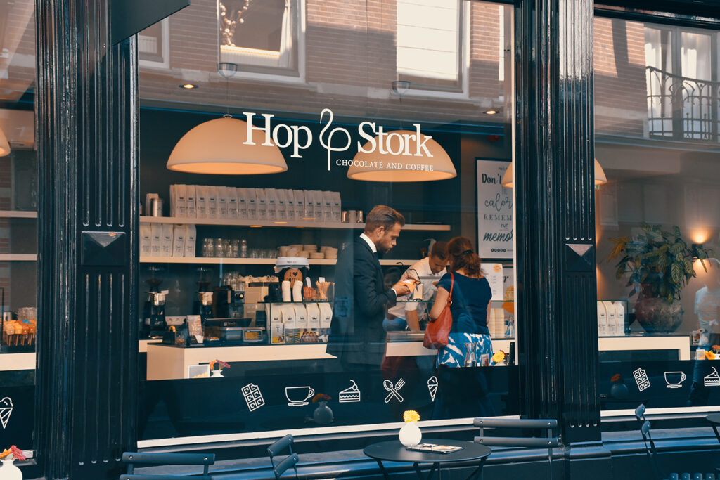 Hop Stork Display Window